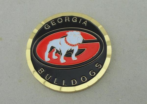 Buy cheap Diamond Cut Edge Personalized Coins By Brass Stamped And Box Packing from wholesalers