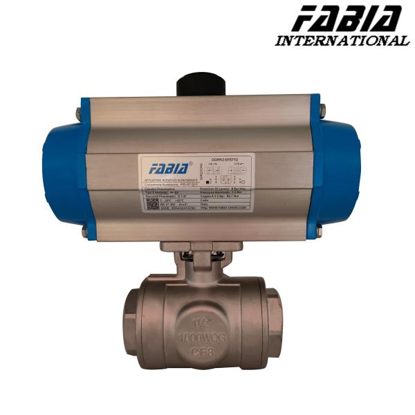 Buy cheap Pneumatic Three-Way Ball Valve For Environmental Protection Chemical from wholesalers