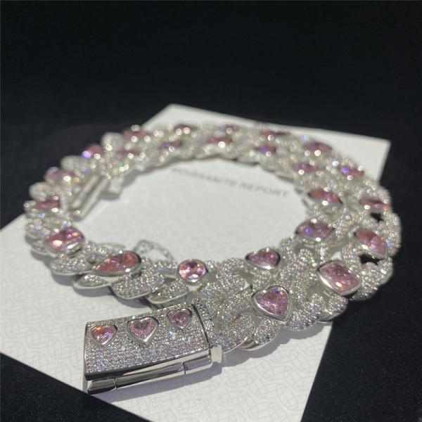 Buy cheap Custom 925 Silver Moissanite Cuban Link Chain Jewelry Hip Hop Diamond from wholesalers