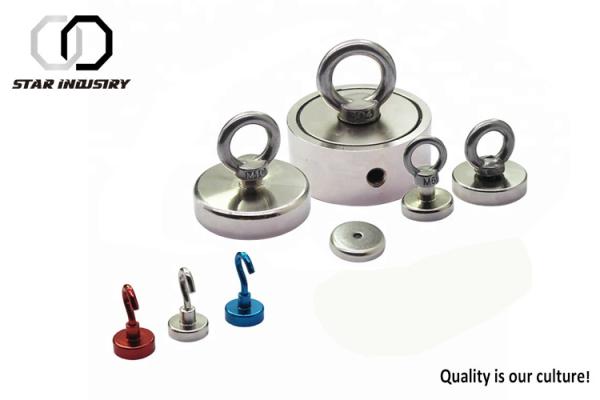 Buy cheap Round NdFeb Fishing Strong Pot Magnet With Eyebolt Durable Long Service Life from wholesalers