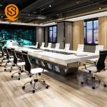 Buy cheap Solid Surface Long Conference Room Table with 100% Repairable from wholesalers