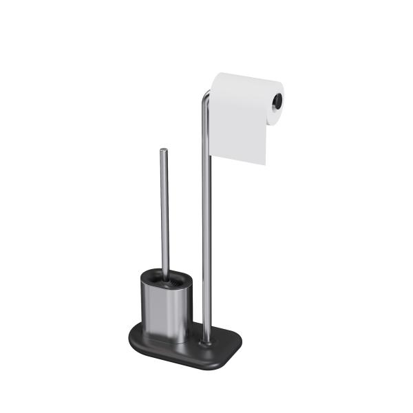 Buy cheap Bathroom Paper Holder Stainless Steel Compact TPR Toilet Brush Holder SET from wholesalers