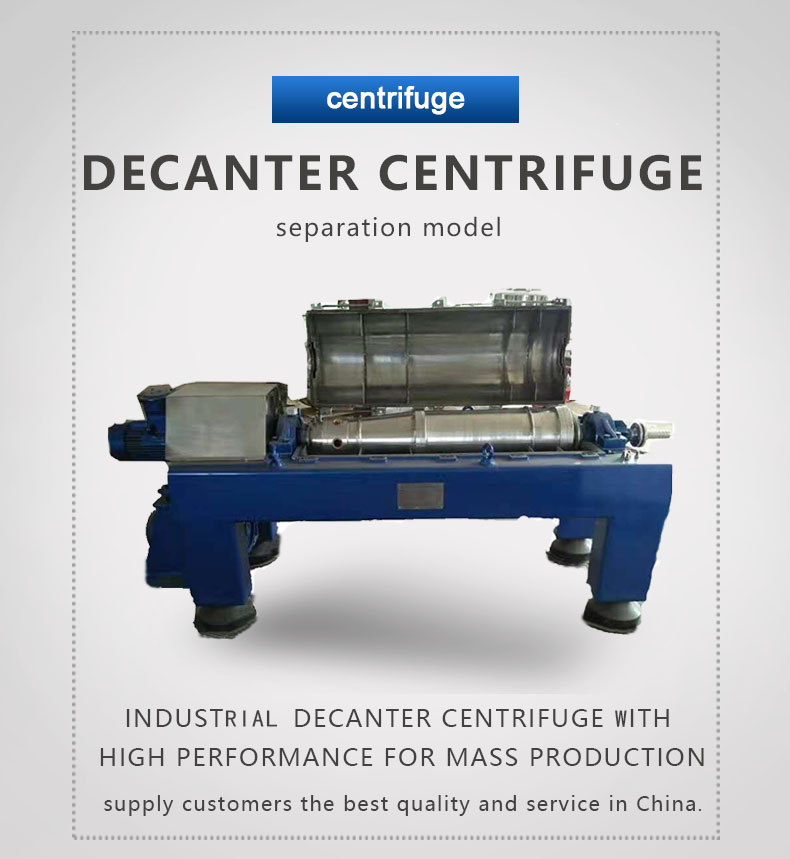 Separation Decanter Centrifuge 3 Phase Tricanter Industrial Scale Oil Extractor