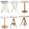 Buy cheap Modern Round Marble Centre Table Steel Small Side For Bedroom 50x50x60cm from wholesalers