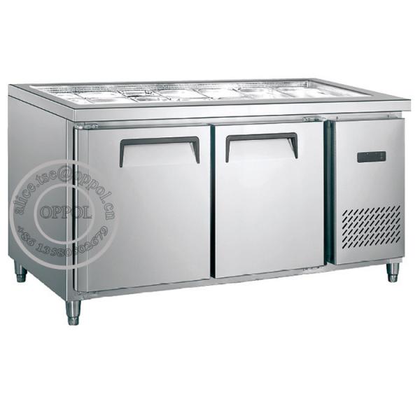 Buy cheap OP-A604 CE Approved Double Doors Stainless Steel Workbench Refrigerator from wholesalers