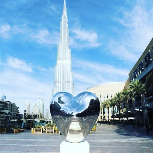 Buy cheap High Mirror Polished Stainless Steel Sculpture-LOVE ME In Dubai Mall from wholesalers