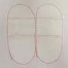 Buy cheap PP Nonwoven Opened Slippers With Pink Thread Sewing Disposable Salon Products from wholesalers