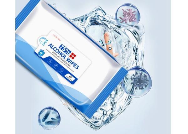 Buy cheap Antiseptic Cleansing Alcohol Disinfectant Wipes / Individual Alcohol Wipes from wholesalers