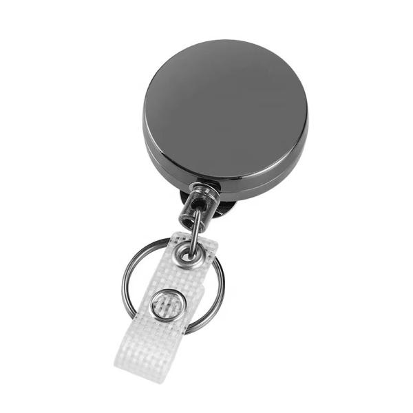 Deyi Badge Reel Black Retractable Bulk Holders Reels Clip With Alligator Swivel