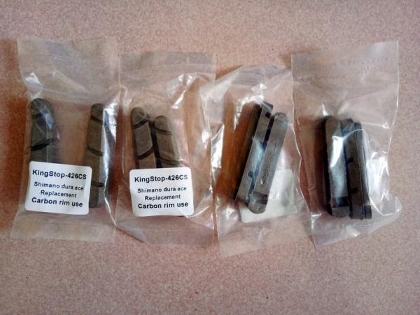 Quality brown Color brake pads replacement for carbon road bike wheel cork wood material shiman &amp;campygnolo cassette body for sale