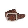 Buy cheap Casual Mens 4.0cm Brown Braided Leather Belt For Pants from wholesalers