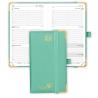 Buy cheap Green Vegan PU Leather Small Academic Planner Monthly Weekly Agenda from wholesalers