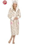 Funny Design Animal Hooded Bathrobe Fluffy For Girls Cartoon Character
