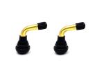 Tubeless Brass Valve Stem PVR70 Bend 90° For 0.453'' Rim Hole Motobike
