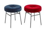 Metal Ilot Counter Height Stools , Multi Colors Upholstered Dining Chairs
