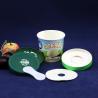 Buy cheap PE Coated Ice Cream Paper Cup With Lid Leakproof 125ml Personalized Bowls from wholesalers