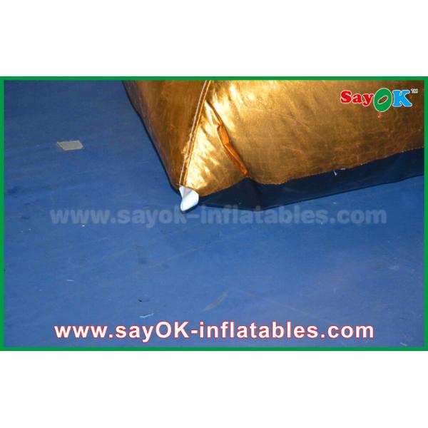 Outside Promotion Oxford Cloth Inflatable Model Gold Bull for Advertising