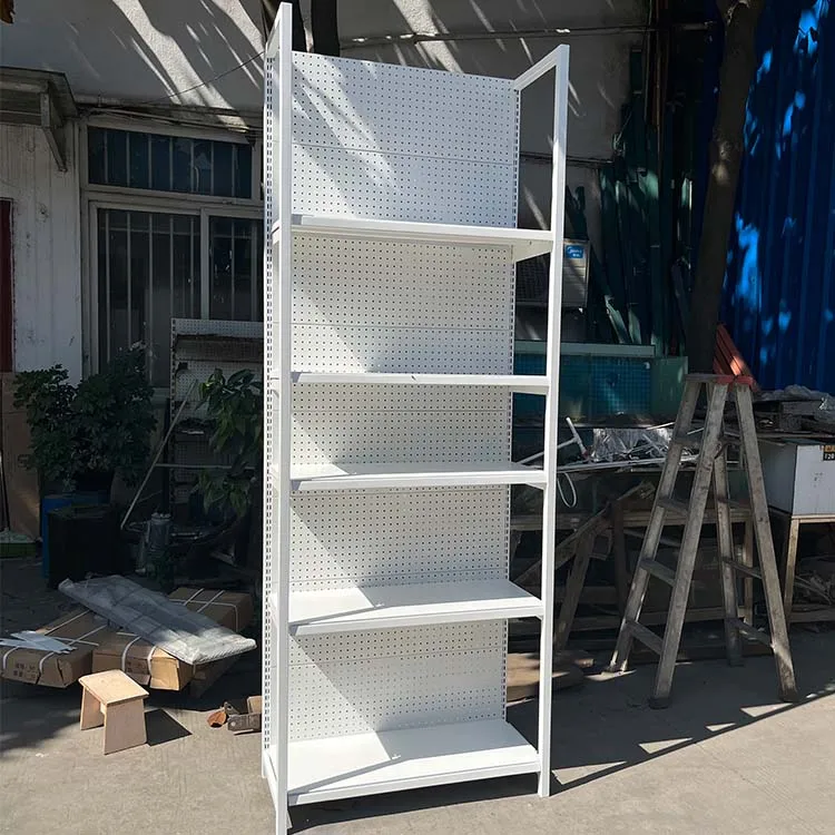Factory Custom Size Color Mild Steel White Display Rack For Shops