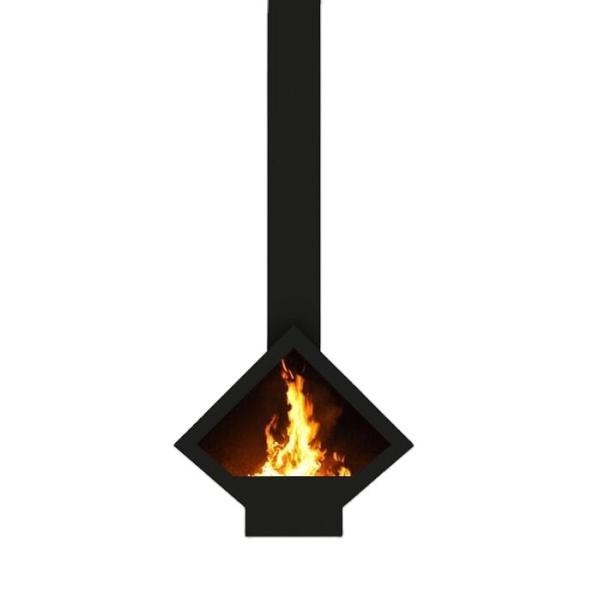 Buy cheap Indoor Wood Burning Suspended Fireplace Ceiling Mounted Hanging Stove from wholesalers