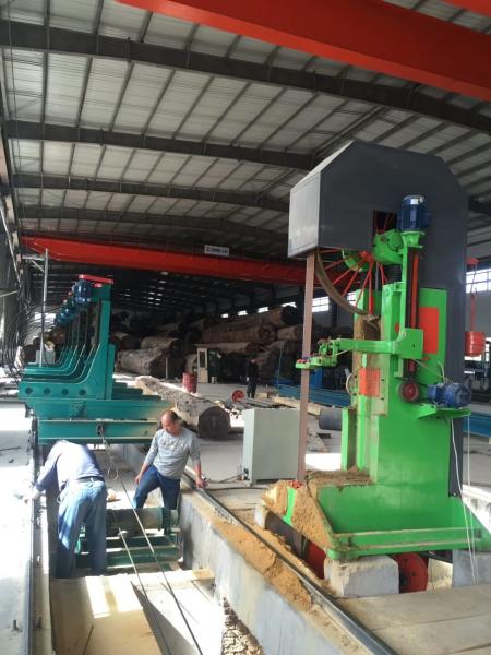 Buy cheap MJ3310 Vertical Band Sawmill with Log Carriage / Wood vertical cutting bandsaw mill with sports car from wholesalers
