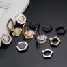 Buy cheap Brush Brass Hidden Drawer Pulls Kitchen Cabinet Knobs / Closet Square ring Pulls Furniture Fittings from wholesalers