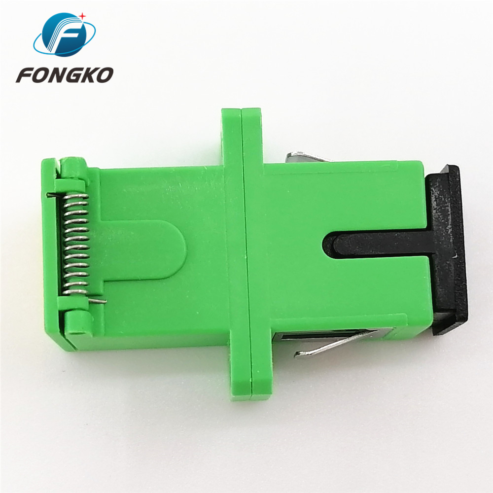 Manufacturer Optical fiber hybrid adapter Auto Shutter SC APC simplex flange fiber optical adapters