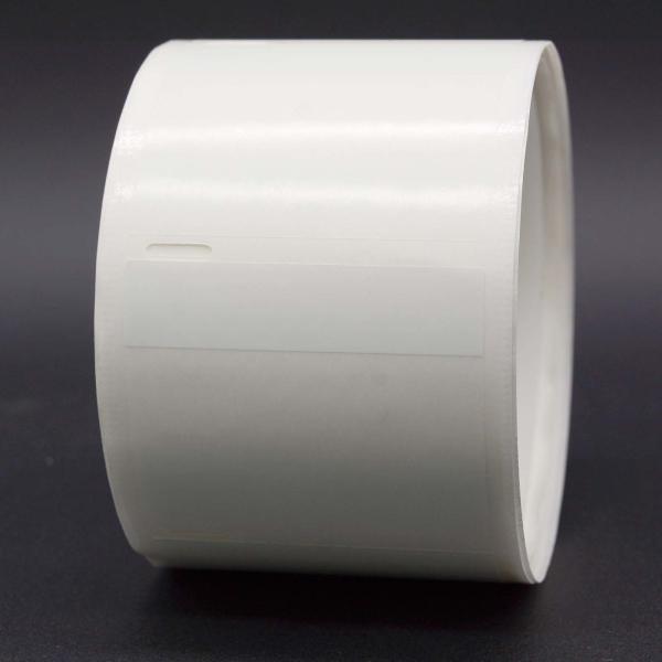 Buy cheap 55mmx46-13mm Cable Adhesive Label 2mil White Matte Translucent Water Resistant Vinyl Cable Label from wholesalers