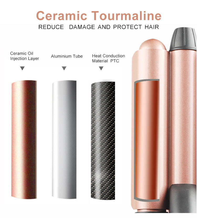 CE CETL 3 Barrel Curling Iron Wand , 1 inch Hair Waver Beach Waves
