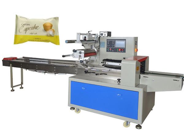 Buy cheap High Speed Food Packaging Machine , Automatic Sponge Cake Wrapping Machine from wholesalers