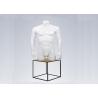 Buy cheap Men Upper Body Shop Display Dummy Fiberglass Material Glossy White Color from wholesalers