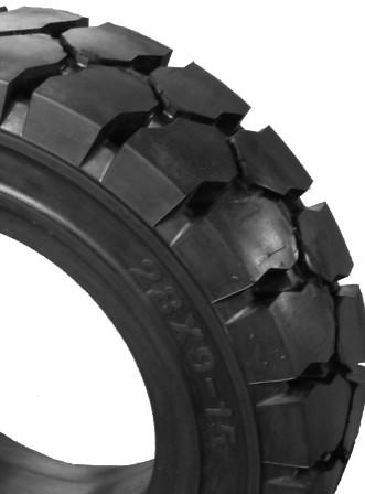Buy cheap High Performance Solid Forklift Tires Black Tyres 5.00-8 Eco Friendly from wholesalers