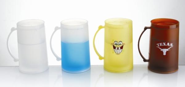 Buy cheap 400ml Frosty beer mug/double wall freezer mug from wholesalers