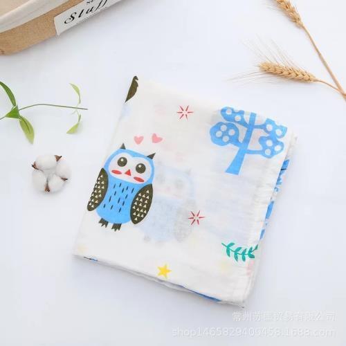 Buy cheap Environmental Friendly Muslin Toddler Blanket , Bamboo Muslin Wraps No Fluorescent from wholesalers