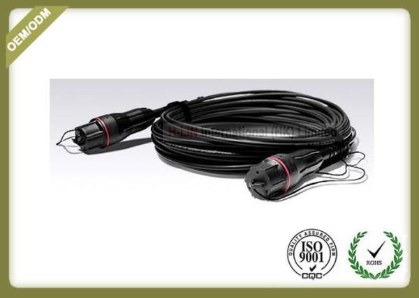 Buy cheap Black Color Outdoor Fiber Optic Cable FULLX LC To FULLX LC Multi Purpose 2 Cable Count from wholesalers