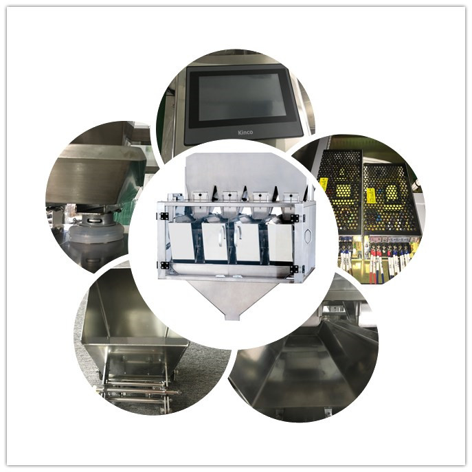 6500 Gram 2 Head Linear Weigher Machine For Seeds Nuts Powder Granule Grains Sugar