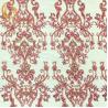Buy cheap OEM Pink Beaded Lace Fabric For Evening Dress Garment from wholesalers