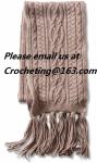 100%acrylic jacquard knitted scarf,fashion hand knitting scarf, knitted scarf