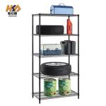 Chrome Powder Coated Metal Storage Wire Shelf 4 Tiers For Kitchen Restaurant