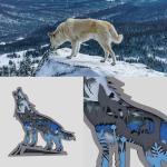 3D Wooden Animals LED Night Light Festival Decoration Desktop Desk Table Living