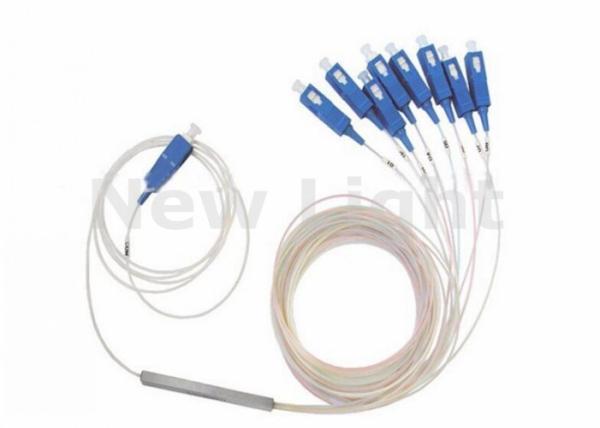 Buy cheap SC UPC 1X8 PLC Single Mode Fiber Optic Coupler Splitter Steel Tube Type For FTTH from wholesalers