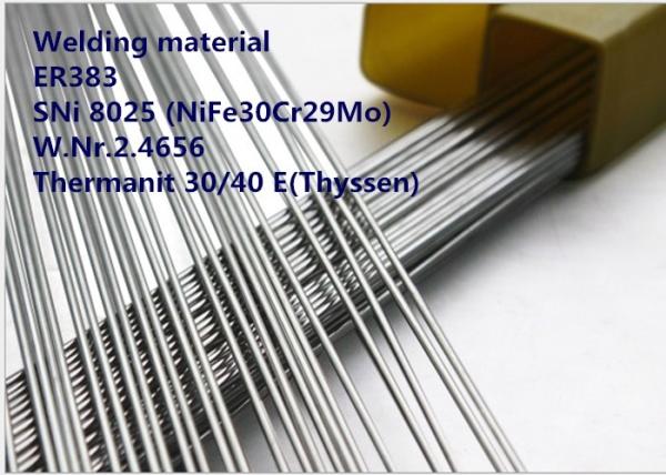 Buy cheap ER383 GTAW Welding Rod Special Alloys Welding Material Nickel Based Alloy ER383 / SNi 8025 from wholesalers