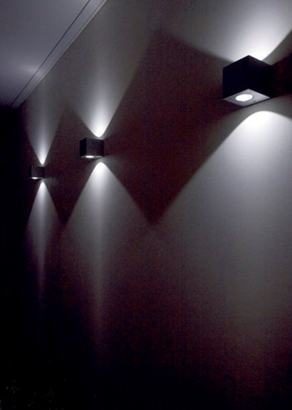 Up And Down 2*3W Wall Mounted Indoor Aluminum Cube COB LED Wall Light 3 Step Diammable LED Driver