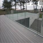 U Channel Glass Deck Railing Systems DIY Installation For Indoor / Outdoor