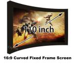 Buy cheap High Brightness 110 Arc Fixed Frame Wall Mounting Cinema Projection Screen 16:9 Format from wholesalers