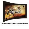 Buy cheap High Brightness 110" Arc Fixed Frame Wall Mounting Cinema Projection Screen 16:9 Format from wholesalers