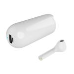Buy cheap mini portable wireless bluetooth earbud mono bluetooth earphone with charging box for all mobile phone from wholesalers