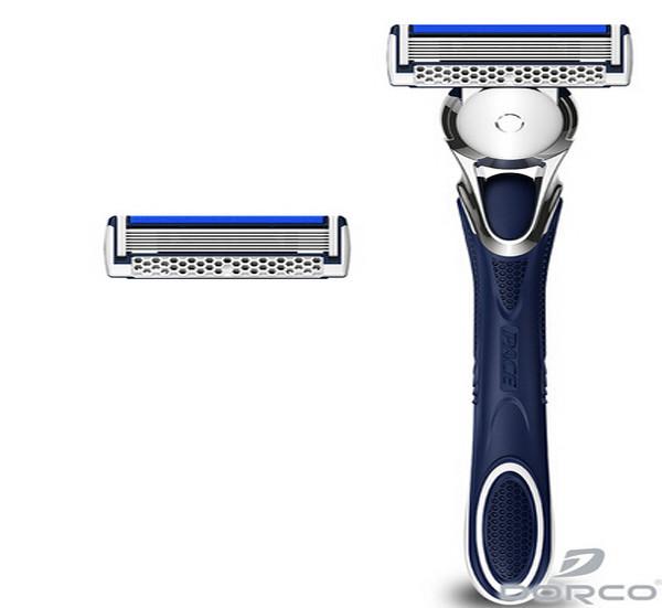 Buy cheap SVA1000 Blue Color multi blade razor , shaving safety razor with Two Cartridges from wholesalers