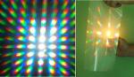 ODM design 1.0mm PMMA rainbow 3d fireworks glasses lense eyewear for promotions