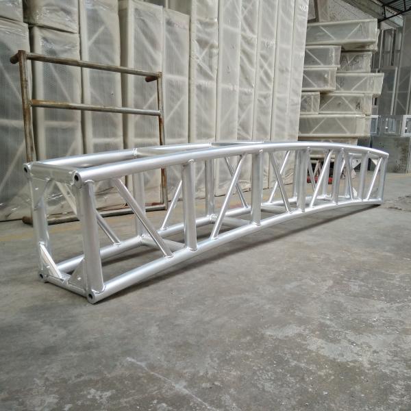 Buy cheap 350 * 450mm Aluminum Curved Lighting Screw Truss For Outdoor Show from wholesalers