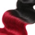 Colored Ombre Hair Weave Body Wave Malaysian Hair Bundles Thick Hair Ends